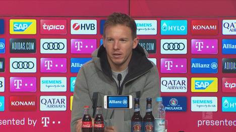 Julian Nagelsmann lobt nach dem 3:3 gegen die Bayern die Einstellung seines Teams, die trotz des eng getakteten Spielplans jedes Spiel "marschieren" und wie "Maschinen" arbeiten.