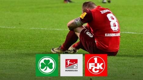 Nächster bitterer Rückschlag für den 1. FC Kaiserslautern: Während die Roten Teufel im DFB-Pokal vom Titel träumen, droht in der Liga der Absturz in die Drittklassigkeit.