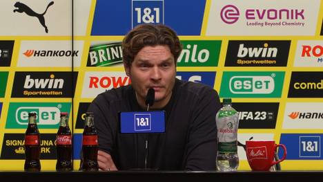 Nach dem deutlichen Sieg gegen Köln zeigt sich Edin Terzic zufrieden mit der Leistung seines Teams. Auf der Pressekonferenz kontert der Trainer einem Reporter wegen seinen späten Wechseln.  