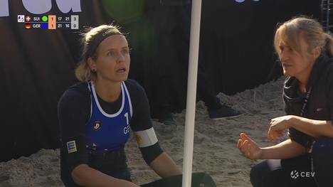 Laura Ludwig und Magareta Kozuch haben bei der Beachvolleyball EM in Lettland für einen Eklat gesorgt. Nach einem abgelehnten Medical Timeout gibt das deutsche Duo vorzeitig auf.