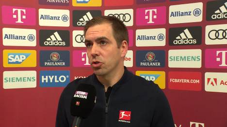 Philipp Lahm spricht nach dem Sieg des FC Bayern gegen Borussia Dortmund über den Trainerwechsel von Julian Nagelsmann zu Thomas Tuchel. 