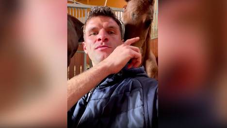 Bayern-Star Thomas Müller genießt derzeit die Auszeit im Reitstall und richtet eine emotionale Botschaft an das DFB-Team in Frankfurt.