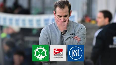 Greuther Fürth unterlieg trotz Führung zuhause gegen Karlsruhe. Damit muss Neu-Coach Jan Siewert in seinem Debüt gleich eine Niederlage einstecken.