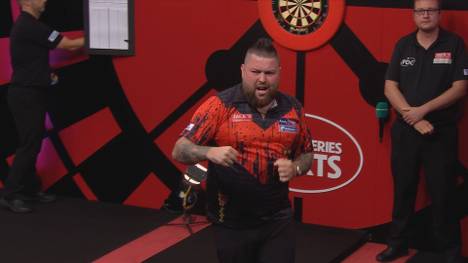 Michael Smith schlägt Peter Wright in der Neuauflage des WM-Finals bei der World Series of Darts mit 6:4 und trifft im Viertelfinale auf James Wade.