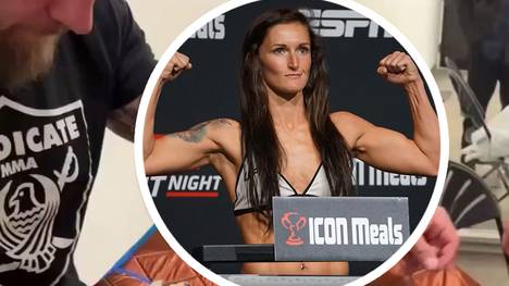 UFC-Star Shanna Young greift vor dem letzten Wiegen in Las Vegas zu ungewöhnlichen Mitteln, um das vorgegebene Kampfgewicht einzuhalten.
