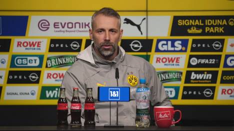 Marco Rose spricht in der Pressekonferenz vor dem Spiel gegen Leverkusen über das Comeback von Giovanni Reyna und erklärt, warum Niederlagen beim BVB anders begutachtet werden.