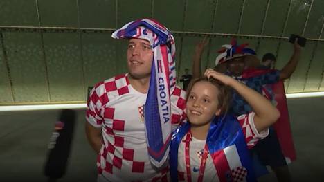 Kroatien steht nach einem Sieg im Elfmeterschießen gegen Japan im WM-Viertelfinale und trifft dort auf Brasilien. Vor der Selecao zeigen die Fans des Vizeweltmeisters keine Angst.