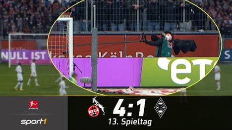 Der 1. FC Köln entscheidet das Derby gegen Borussia Mönchengladbach für sich - weil die Gäste kräftig mithelfen.