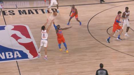 Die Phoenix Suns bleiben auch im sechsten Spiel in der NBA-Bubble ungeschlagen! Devin Booker setzte seinen starken Lauf mit 35 Punkten gegen die Oklahoma City Thunder fort
