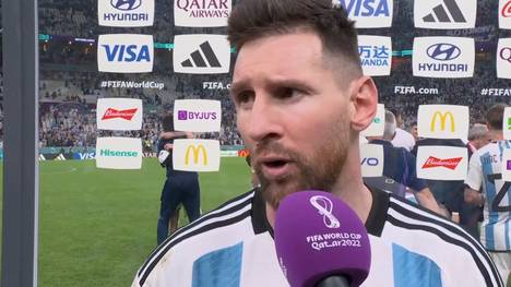 Lionel Messi äußert sich kurz nach dem Elfer-Krimi gegen die Niederlande zu den großen Sorgen, die die Argentinier im Bezug auf den Schiedsrichter hatten. Und kritisiert dabei scharf die FIFA. 