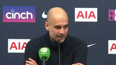 Pep Guardiola äußert sich zu Harry Kane, der sich im Spiel gegen Manchester City zum Rekord-Torschützen von Tottenham schoss, aber auch über seine eigene Mannschaft.