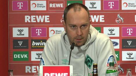 Nach dem desaströsen Auftritt seiner Mannschaft beim 1. FC Köln findet Werder-Trainer Ole Werner deutliche Worte