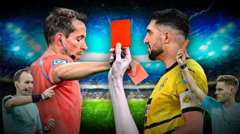 Im Spiel zwischen Borussia Dortmund und Eintracht Frankfurt sieht Emre Can kurz vor Schluss die Rote Karte, ehe der Referee nach Videobeweis zurückrudert. Generell erhitzen derzeit einige kontroverse rote Karten die Gemüter.