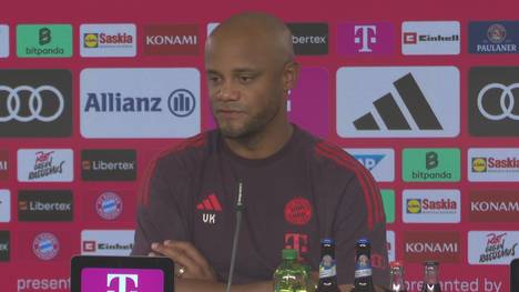 Vincent Kompany äußert sich auf der Pressekonferenz vor dem Kracher gegen Leverkusen über Youngster Mathys Tel und dessen Rolle beim FC Bayern München.