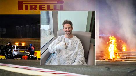 Romain Grosjean meldet sich nach seinem Horror-Crash aus dem Krankenhaus. Für ihn springt jetzt der Enkel eines Ex-Weltmeisters ein.