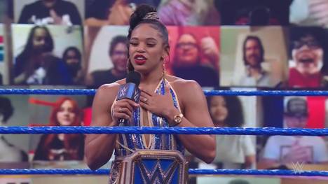Bianca Belair war bei WrestleMania 37 die strahlende Siegerin über Sasha Banks. Bei SmackDown feiert der neue Damenchampion - und hat eine inspirierende Botschaft an die Fans.