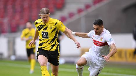 Erling Haaland hat beim 3:2-Sieg des BVB beim VfB Stuttgart einen Saisonrekord in Sachen Geschwindigkeit aufgestellt. Der Norweger war mit unfassbaren 36,04 km/h unterwegs.