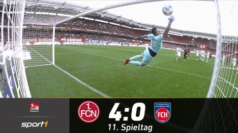 Der 1. FC Nürnberg bleibt ungeschlagen! Gegen den 1. FC Heidenheim zeigt der Club eine starke Leistung und gewinnt verdient souverän mit 4:0. 