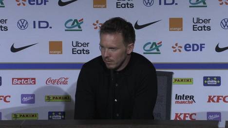 Bundestrainer Julian Nagelsmann spricht über den 2:0-Sieg der deutschen Nationalmannschaft gegen Frankreich und den Druck, der der Mannschaft gemacht wird.
