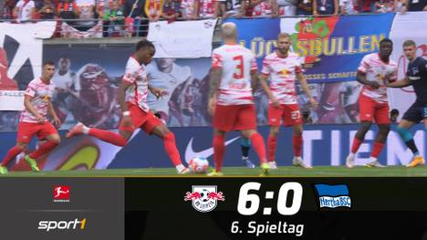 RB Leipzig schießt Hertha BSC mit 6:0 aus dem Stadion. Vor allem Christopher Nkunku zeigte eine große Show und verzückt das Publikum unter anderem mit einem direkten Freistoß-Tor.