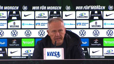 Nach der 0:6-Niederlage beim VfL Wolfsburg äußert sich Freiburg-Trainer Christian Streich zum Auftritt seiner Mannschaft - und ist sichtlich fassungslos.
