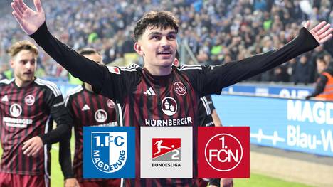 Toptalent Can Uzun schießt den 1. FC Nürnberg in der 2. Liga zum zweiten Sieg infolge. Der 1. FC Magdeburg hat dennoch genug Abstand auf die Abstiegsplätze.