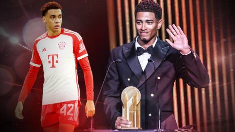 Jude Bellingham gewinnt die von der französischen Fachzeitschrift France Football vergebene Kopa-Trophäe für den weltbesten U21-Spieler des Jahres. Der Real-Superstar sticht dabei Jamal Musiala aus - zu Recht?