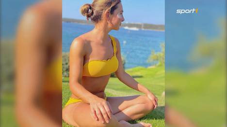 Thomas Müllers Ehefrau überraschte ihre Instagram-Fans mit zwei Bikini-Fotos. So freizügig sieht man die 31-Jährige sonst nie.