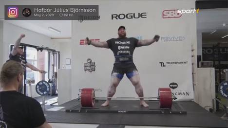 Hafthor Björnsson stellt einen Weltrekord im Strongman-Sport auf und hebt über 500 Kilogramm. Millionen Fans ist er bekannt als "Der Berg" in der Serie Game of Thrones.
