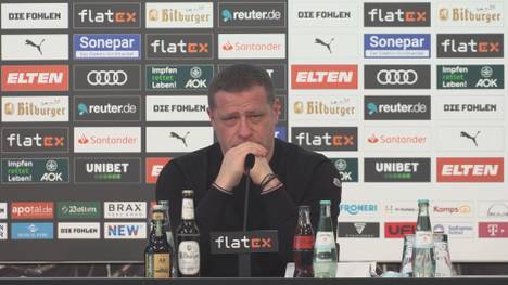 Max Eberl verlässt Borussia Mönchengladbach mit sofortiger Wirkung und verabschiedet sich in einer emotionalen Pressekonferenz, bei denen er mit den Tränen zu kämpfen hat.