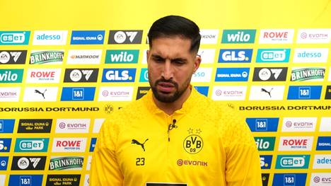 BVB-Kapitän Emre Can spricht in einer Medienrunde über das Krisengespräch nach der Hinrunde bei Borussia Dortmund.