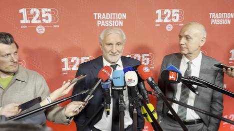Rudi Völler spricht bei der 125-Jahr-Feier des FC Bayern über das Duell im Champions-League-Achtelfinale zwischen dem Rekordmeister und Bayer 04 Leverkusen.