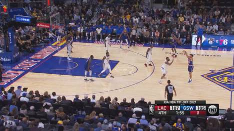 Steph Curry läuft gegen die LA Clippers richtig heiß und führt seine Golden State Warriors mit einer Gala zum knappen Sieg.