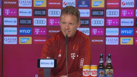 Gab es ein Gespräch zwischen Julian Nagelsmann und Hansi Flick über Leroy Sané? Der Bayern-Coach klärt auf.
