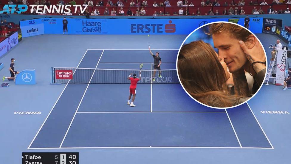 Alexander Zverev holt sich seinen nächsten Turniersieg. Im Anschluss des Matches richtet der 24-Jährige eine kleine Liebesbotschaft an seine neue Freundin Sophia Thomalla.