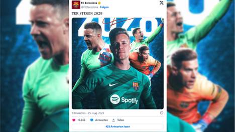 Seit Wochen wird über eine Vertragsverlängerung von Marc-André ter Stegen spekuliert. Nun verkündet der FC Barcelona den Deal mit seinem Star-Keeper.