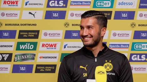 BVB-Cheftrainer Nuri Sahin spricht im Trainingslager in Bad Ragaz über die Saisonziele der Dortmunder, will sich jedoch auf nichts Konkretes festnageln lassen. 