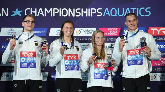   The German mixed relay is satisfied with the European title 